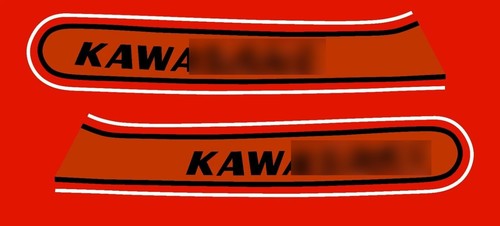 1974 kawasaki tank - -tank, decal